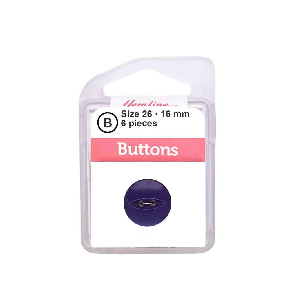 Bot&amp;oacute;n Pl&amp;aacute;stico Ojo de Pez Azul Rey