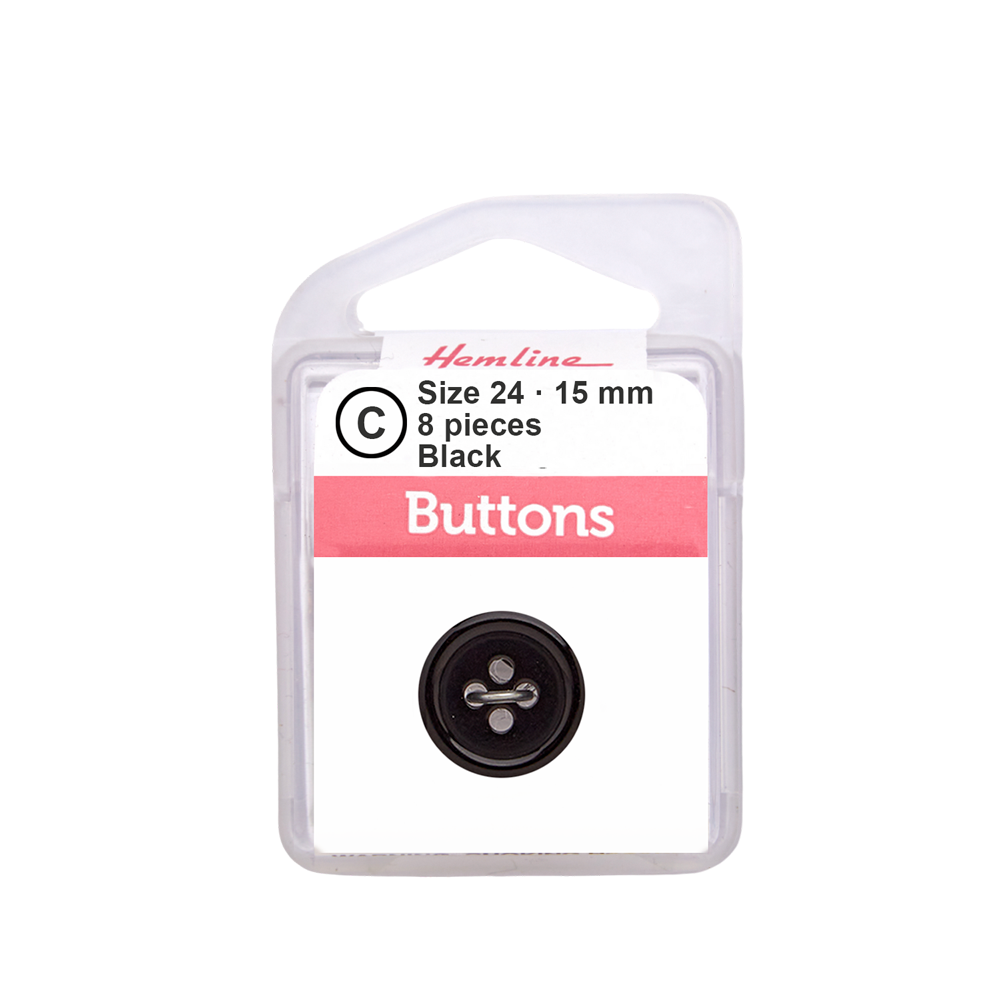 Bot&amp;oacute;n Pl&amp;aacute;stico Traje Negro