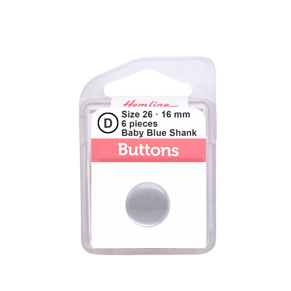 Bot&amp;oacute;n Pl&amp;aacute;stico Redondo Plano Celeste