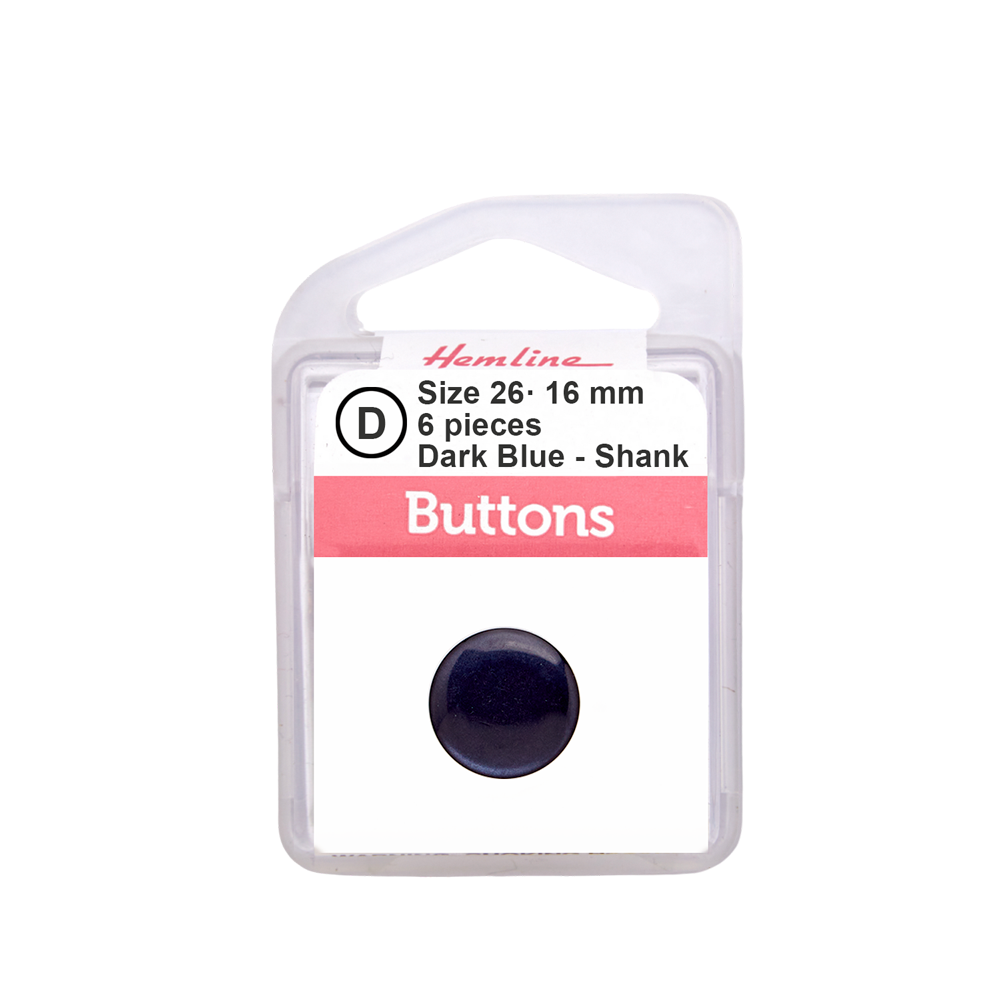 Bot&amp;oacute;n Pl&amp;aacute;stico Redondo Plano Azul Rey