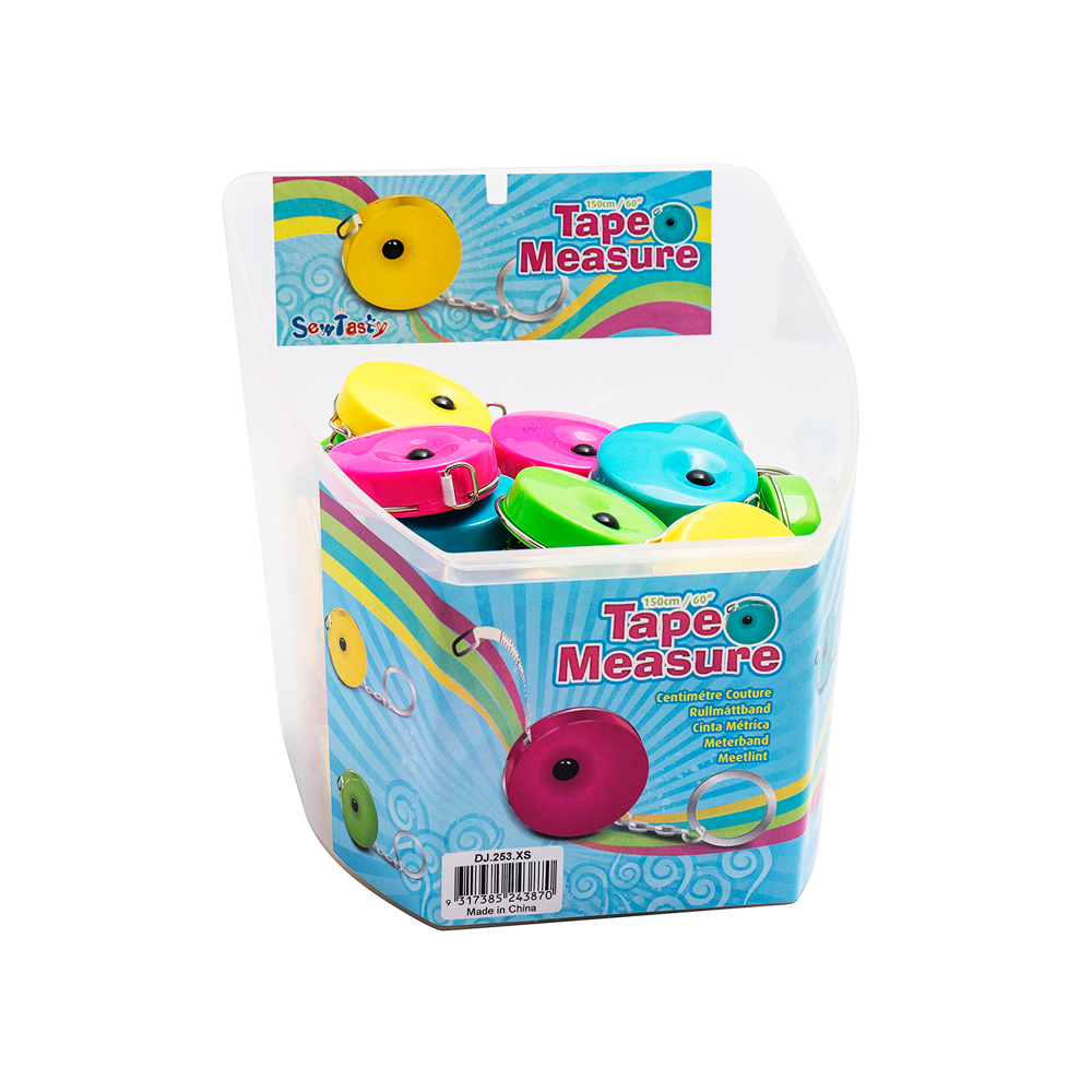 Cinta M&amp;eacute;trica Retr&amp;aacute;ctil Colores 150cm