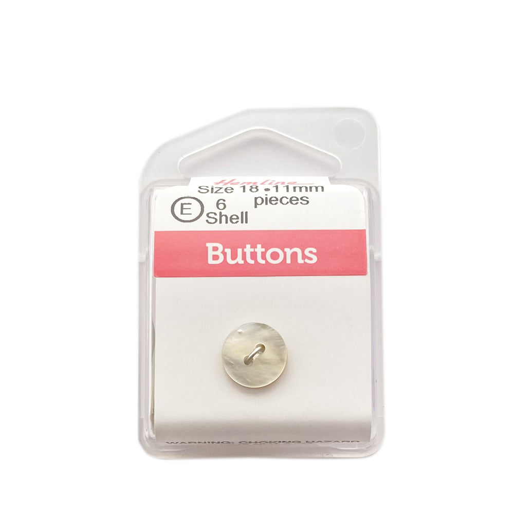 Botón Plástico Redondo Natural