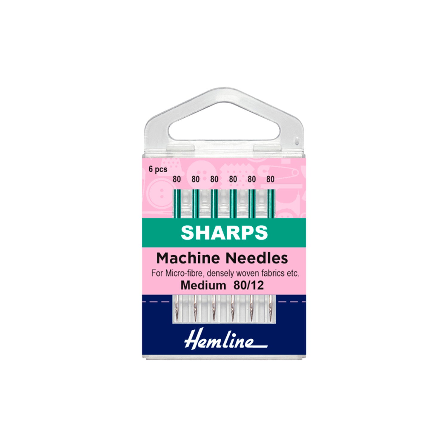 Aguja Máquina Sharps 80/12 6 UN