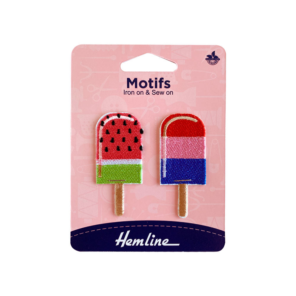 Parche Iron-On Helado Paleta 6x2.8 Cm