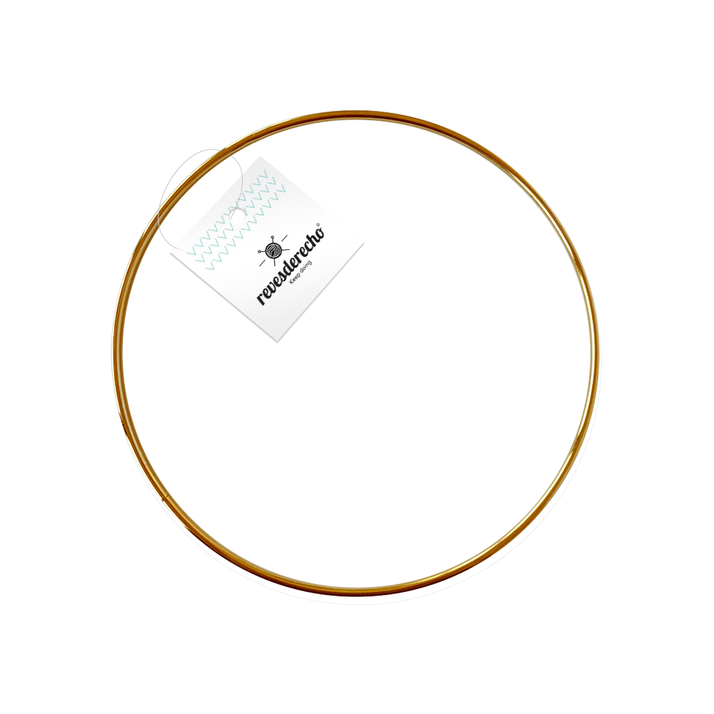 Argolla Metálica Circulo Gold - Revesderecho