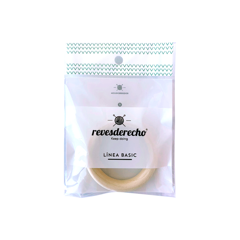 Argolla Madera 7cm - Revesderecho
