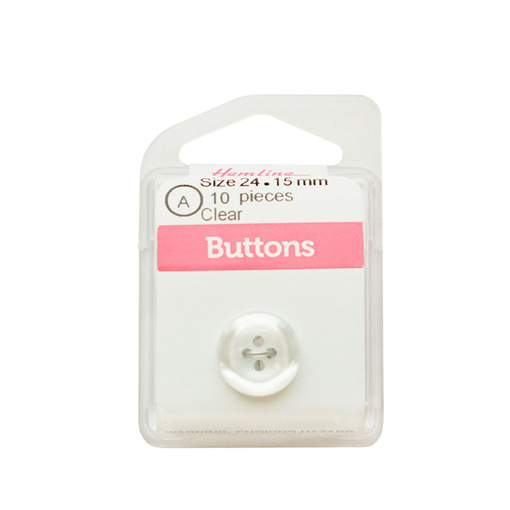 Bot&amp;oacute;n Pl&amp;aacute;stico Blanco Brillante