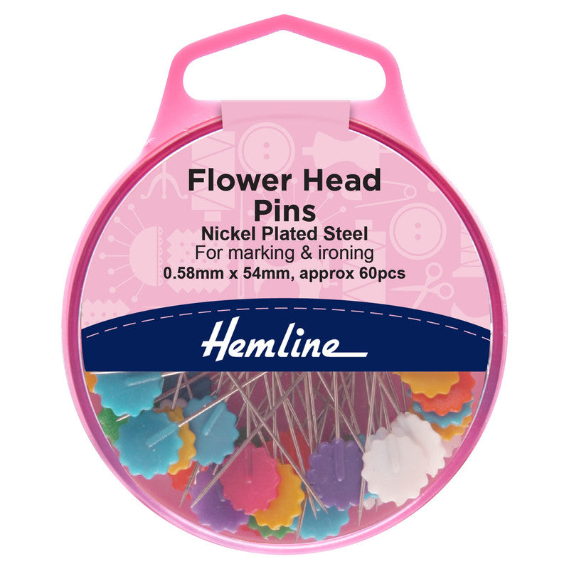 Alfiler flor plano 60 un Hemline