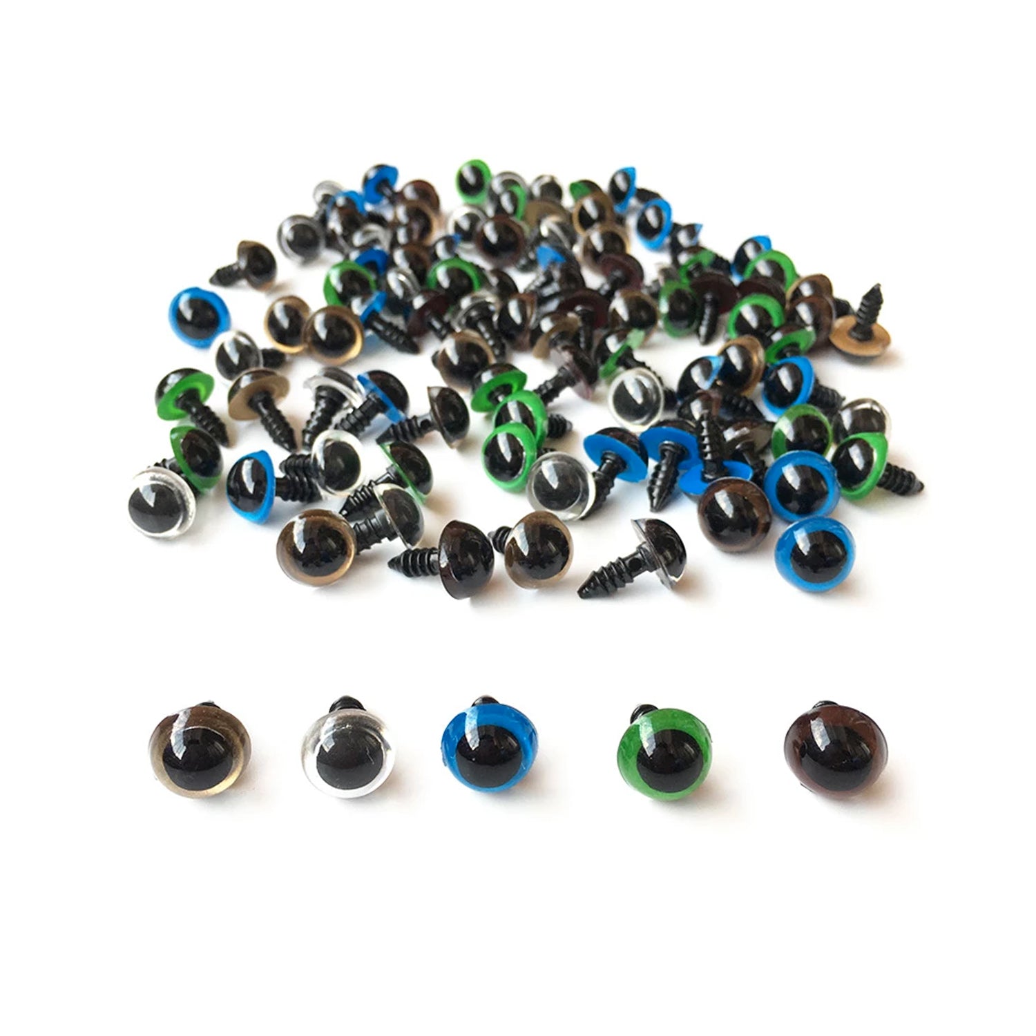 Ojos de Seguridad de Colores 10mm 5 Pares