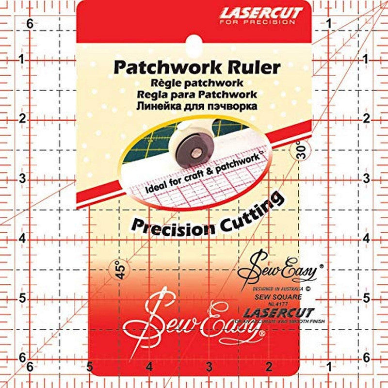 Regla Patchwork cuadrada 6.5&#39;&#39; x 6.5&#39;&#39;