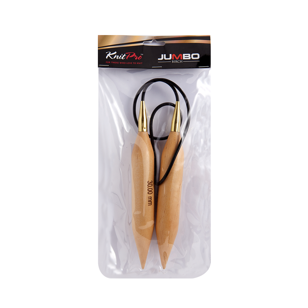 Palillo Circular 100 cm Jumbo Birch Knit Pro